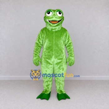 Custom Green Frog Character Mascot Costume Adult Full Body Suit for School Events Custom Green Frog Character Mascot Costume Adult Full Body Suit for School Events