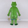 Custom Green and Yellow Frog Mascot Costume Adult Full Body Suit for School Events