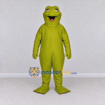 Custom Olive Green Frog Character Mascot Costume Adult Full Body Suit for School Events Custom Olive Green Frog Character Mascot Costume Adult Full Body Suit for School Events