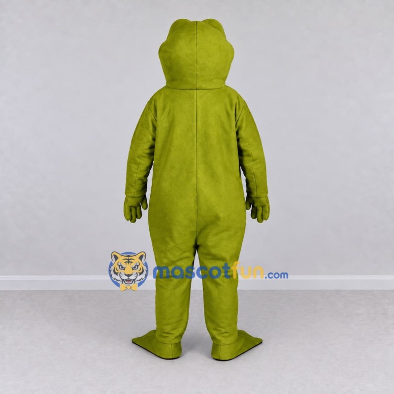 Custom Olive Green Frog Character Mascot Costume Adult Full Body Suit for School Events Custom Olive Green Frog Character Mascot Costume Adult Full Body Suit for School Events