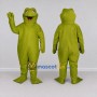 Custom Olive Green Frog Character Mascot Costume Adult Full Body Suit for School Events