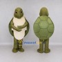 Custom Olive Green and Cream Turtle Mascot Costume Adult Full Body Suit for Wildlife Events