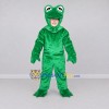 Custom Green Open-Face Frog Character Mascot Costume Adult Full Body Suit for School Events Custom Green Open-Face Frog Character Mascot Costume Adult Full Body Suit for School Events