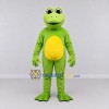 Custom Light Green and Yellow Frog Mascot Costume Adult Full Body Suit for School Events Custom Light Green and Yellow Frog Mascot Costume Adult Full Body Suit for School Events