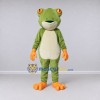 Custom Olive Green and Orange Frog Mascot Costume Adult Full Body Suit for School Events Custom Olive Green and Orange Frog Mascot Costume Adult Full Body Suit for School Events