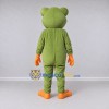Custom Olive Green and Orange Frog Mascot Costume Adult Full Body Suit for School Events Custom Olive Green and Orange Frog Mascot Costume Adult Full Body Suit for School Events