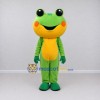 Custom Green and Yellow Frog Character Mascot Costume Adult Full Body Suit for School Events Custom Green and Yellow Frog Character Mascot Costume Adult Full Body Suit for School Events