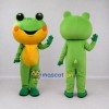 Custom Green and Yellow Frog Character Mascot Costume Adult Full Body Suit for School Events Custom Green and Yellow Frog Character Mascot Costume Adult Full Body Suit for School Events
