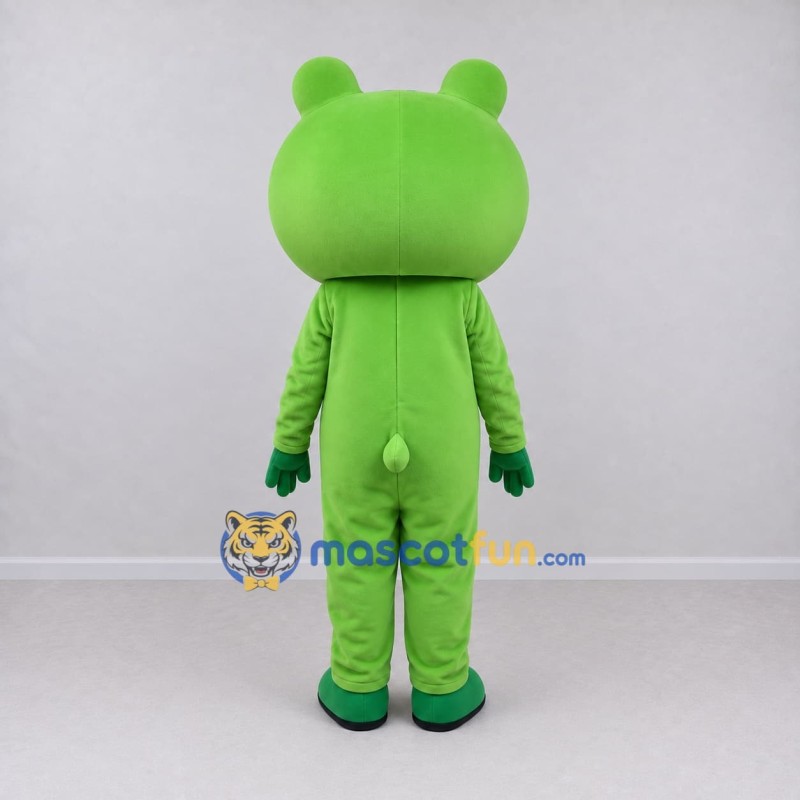 Custom Green and Yellow Frog Character Mascot Costume Adult Full Body Suit for School Events Custom Green and Yellow Frog Character Mascot Costume Adult Full Body Suit for School Events