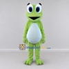 Custom Light Green and White Frog Character Mascot Costume Adult Full Body Suit for School Events Custom Light Green and White Frog Character Mascot Costume Adult Full Body Suit for School Events