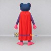 Custom Purple and Red Superhero Frog Mascot Costume Adult Full Body Suit for Theme Parties