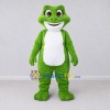 Custom Green and White Frog Character Mascot Costume Adult Full Body Suit for School Events Custom Green and White Frog Character Mascot Costume Adult Full Body Suit for School Events