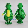 Custom Green and Black Spotted Frog Character Mascot Costume Adult Full Body Suit for School Events Custom Green and Black Spotted Frog Character Mascot Costume Adult Full Body Suit for School Events