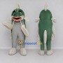 Custom Teal and Gray Catfish Character Mascot Costume Adult Full Body Suit for Ocean Events