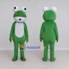 Custom Green and White Frog Character Mascot Costume Adult Full Body Suit for School Events Custom Green and White Frog Character Mascot Costume Adult Full Body Suit for School Events