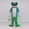 Custom Teal and White Frog Character Mascot Costume Adult Full Body Suit for School Events Custom Teal and White Frog Character Mascot Costume Adult Full Body Suit for School Events