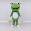 Custom Green and White Frog Character Mascot Costume Adult Full Body Suit for School Events Custom Green and White Frog Character Mascot Costume Adult Full Body Suit for School Events