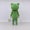 Custom Green and White Frog Character Mascot Costume Adult Full Body Suit for School Events Custom Green and White Frog Character Mascot Costume Adult Full Body Suit for School Events