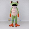 Custom Light Green and Orange Red-Eyed Tree Frog Character Mascot Costume Adult Full Body Suit for Wildlife Events Custom Light Green and Orange Red-Eyed Tree Frog Character Mascot Costume Adult Full Body Suit for Wildlife Events