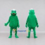 Custom Green and White Frog King Character Mascot Costume Adult Full Body Suit for Theme Parties