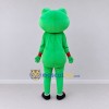 Custom Green and White Frog Character with Sneakers Mascot Costume Adult Full Body Suit for School Events Custom Green and White Frog Character with Sneakers Mascot Costume Adult Full Body Suit for School Events