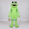 Custom Light Green Spotted Frog Character Mascot Costume Adult Full Body Suit for School Events Custom Light Green Spotted Frog Character Mascot Costume Adult Full Body Suit for School Events