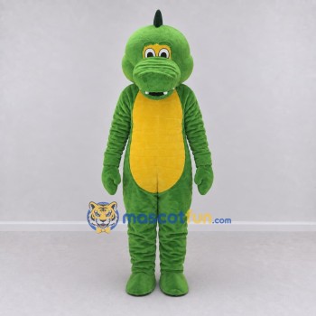 Custom Green and Yellow Dinosaur Character Mascot Costume Adult Full Body Suit for Dinosaur Events Custom Green and Yellow Dinosaur Character Mascot Costume Adult Full Body Suit for Dinosaur Events