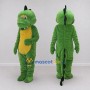 Custom Green and Yellow Dinosaur Character Mascot Costume Adult Full Body Suit for Dinosaur Events