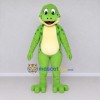Custom Green and Cream Spotted Frog Character Mascot Costume Adult Full Body Suit for School Events Custom Green and Cream Spotted Frog Character Mascot Costume Adult Full Body Suit for School Events