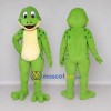 Custom Green and Cream Spotted Frog Character Mascot Costume Adult Full Body Suit for School Events Custom Green and Cream Spotted Frog Character Mascot Costume Adult Full Body Suit for School Events