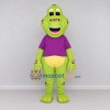 Custom Green and Purple Frog Character in a Shirt Mascot Costume Adult Full Body Suit for School Events Custom Green and Purple Frog Character in a Shirt Mascot Costume Adult Full Body Suit for School Events