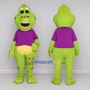 Custom Green and Purple Frog Character in a Shirt Mascot Costume Adult Full Body Suit for School Events