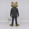 Custom Olive Green and Black Frog in a Suit Mascot Costume Adult Full Body Suit for Theme Parties