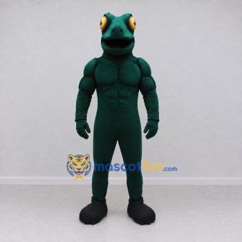Custom Dark Teal Muscular Frog Character Mascot Costume Adult Full Body Suit for Sports Events Custom Dark Teal Muscular Frog Character Mascot Costume Adult Full Body Suit for Sports Events