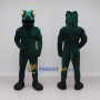 Custom Dark Teal Muscular Frog Character Mascot Costume Adult Full Body Suit for Sports Events