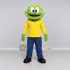 Custom Green and Yellow Furry Monster Character in Casual Clothes Mascot Costume Adult Full Body Suit for Theme Parties Custom Green and Yellow Furry Monster Character in Casual Clothes Mascot Costume Adult Full Body Suit for Theme Parties