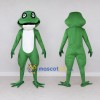 Custom Green and White Frog Mascot Costume Adult Full Body Suit for School Events Custom Green and White Frog Mascot Costume Adult Full Body Suit for School Events
