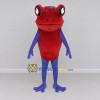 Custom Red and Purple Spotted Frog Character Mascot Costume Adult Full Body Suit for Wildlife Events