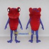 Custom Red and Purple Spotted Frog Character Mascot Costume Adult Full Body Suit for Wildlife Events