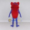 Custom Red and Purple Spotted Frog Character Mascot Costume Adult Full Body Suit for Wildlife Events