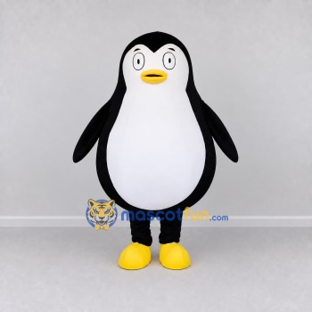 Custom Black and White Round Penguin Character Mascot Costume Adult Full Body Suit for Ocean Events Custom Black and White Round Penguin Character Mascot Costume Adult Full Body Suit for Ocean Events