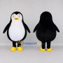 Custom Black and White Round Penguin Character Mascot Costume Adult Full Body Suit for Ocean Events