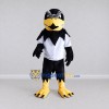 Custom Black and White Eagle Character in Sportswear Mascot Costume Adult Full Body Suit for Sports Events Custom Black and White Eagle Character in Sportswear Mascot Costume Adult Full Body Suit for Sports Events