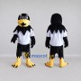 Custom Black and White Eagle Character in Sportswear Mascot Costume Adult Full Body Suit for Sports Events