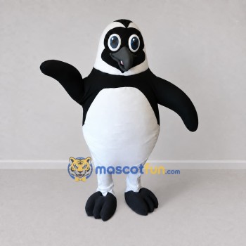 Custom Black and White Penguin Mascot Costume Adult Full Body Suit for Ocean Events Custom Black and White Penguin Mascot Costume Adult Full Body Suit for Ocean Events