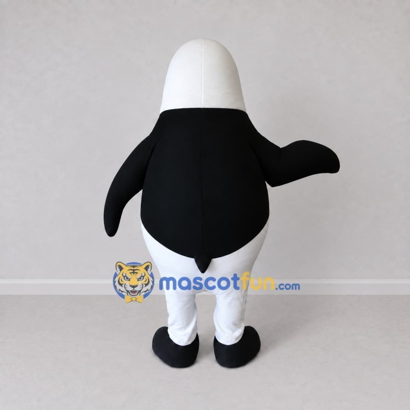 Custom Black and White Penguin Mascot Costume Adult Full Body Suit for Ocean Events Custom Black and White Penguin Mascot Costume Adult Full Body Suit for Ocean Events