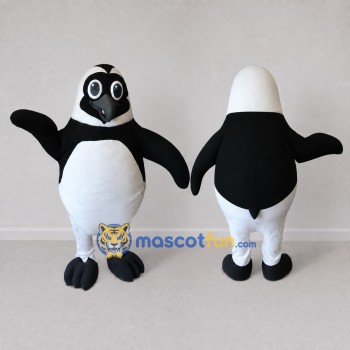Custom Black and White Penguin Mascot Costume Adult Full Body Suit for Ocean Events