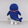 Custom Blue and White Shark Character with a Scarf Mascot Costume Adult Full Body Suit for Ocean Events Custom Blue and White Shark Character with a Scarf Mascot Costume Adult Full Body Suit for Ocean Events