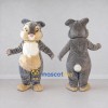 Custom Gray and Tan Rabbit Character Mascot Costume Adult Full Body Suit for Easter Events Custom Gray and Tan Rabbit Character Mascot Costume Adult Full Body Suit for Easter Events