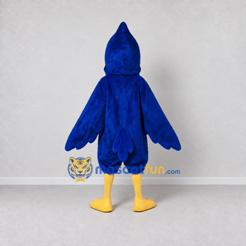 Custom Blue and White Toothy Bird Character Mascot Costume Adult Full Body Suit for Theme Parties Custom Blue and White Toothy Bird Character Mascot Costume Adult Full Body Suit for Theme Parties